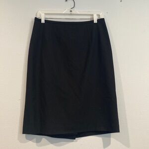 Kate Hill Black Pencil Skirt Woolmark Blend - Size 10
